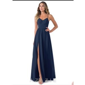 Azazie Cora Dark Navy Dress Size 2
